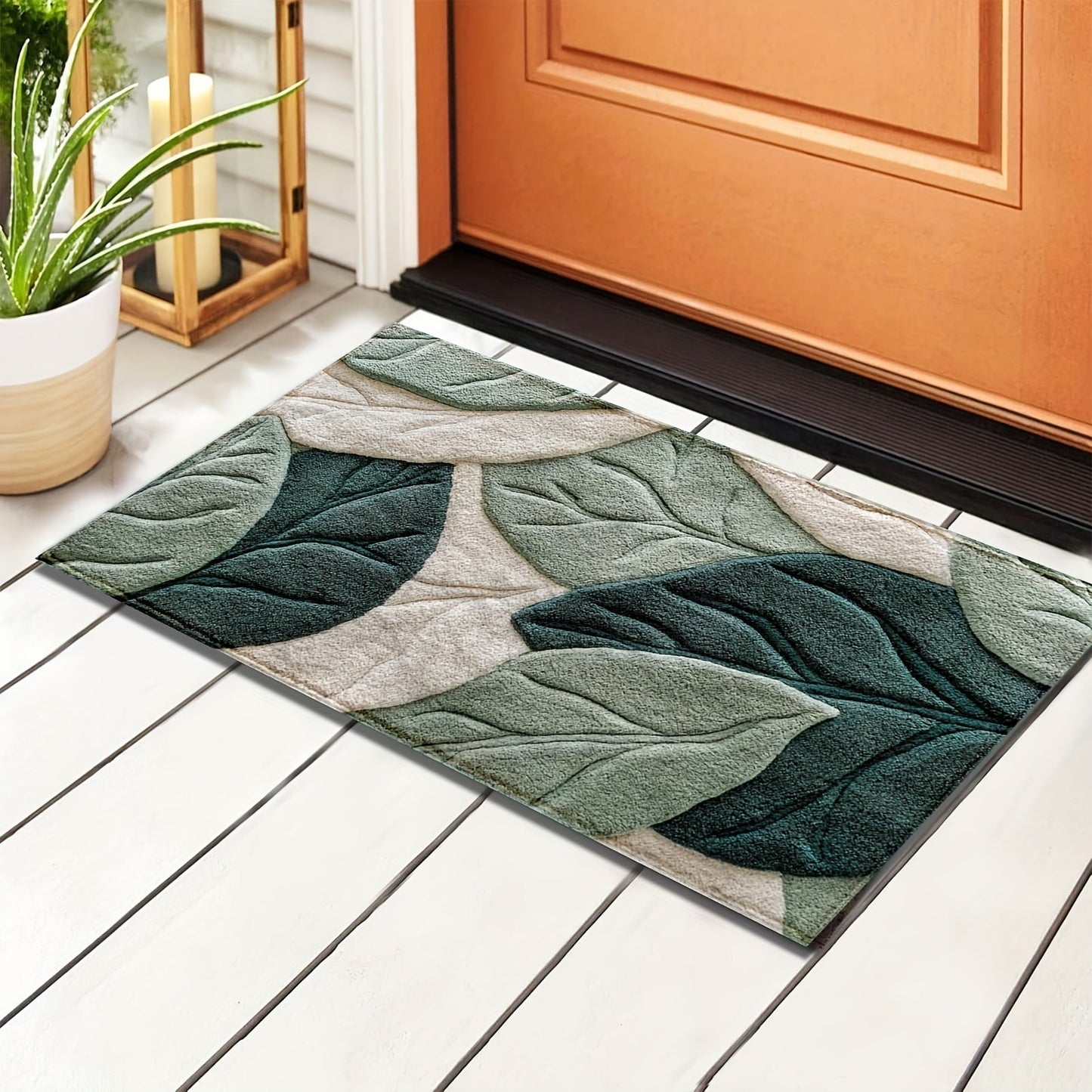 Mat Leaf Bath for Absorbent, Plush, and Comfortable for the Bathroom