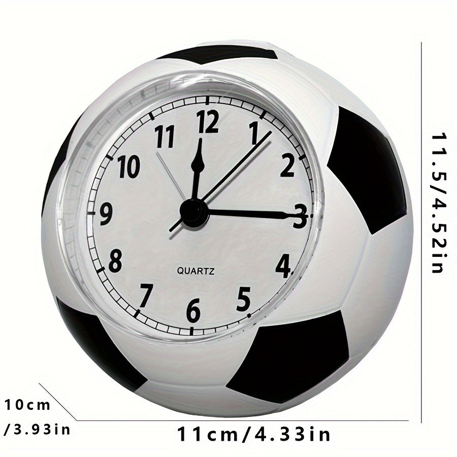 Clock with Creative Football-Shaped Alarm Design with Music and Unique Design for Young and Old