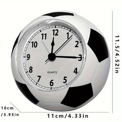 Clock with Creative Football-Shaped Alarm Design with Music and Unique Design for Young and Old