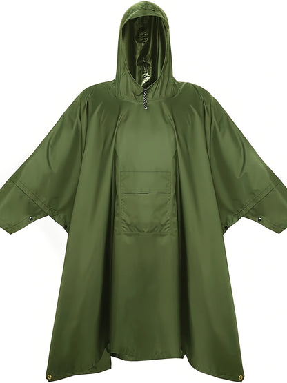 Waterproof 3-in-1 Poncho for Multifunctional and Breathable for Hiking, Camping, and Biking