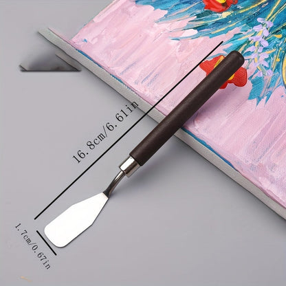 Set 7-Piece Stainless Steel Palette Knife for Painting and Mixing Colors