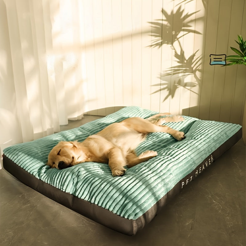 Dog with Comfortable Bed for Dogs with Ribbed Sleeping Surface and Non-Slip Bottom