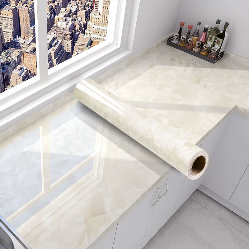 Self-Adhesive Marble Effect Vinyl Wallpaper for Kitchen and Bathroom