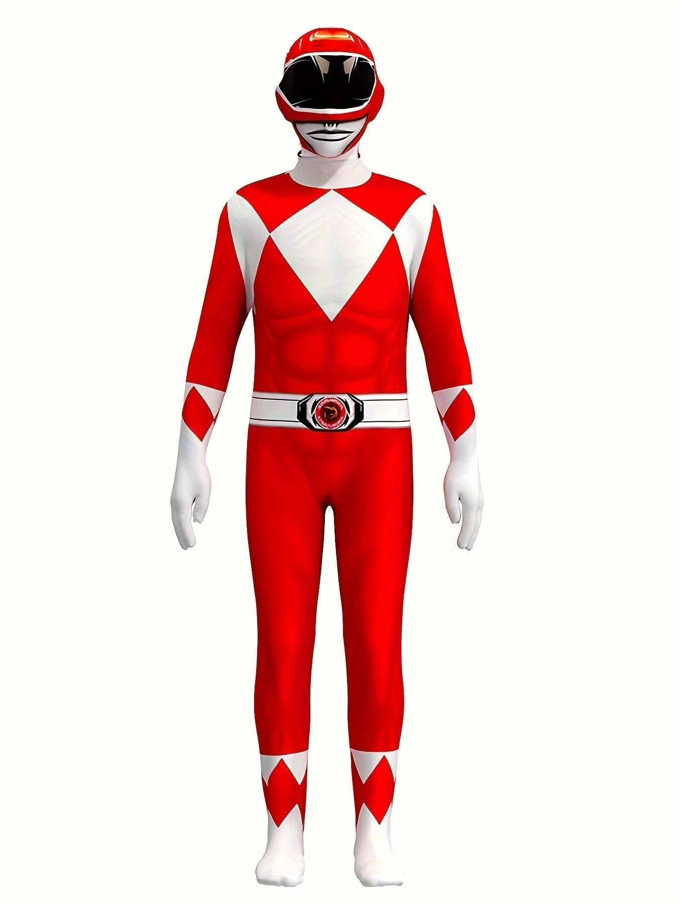 Power Ranger Costume for Red Ranger Cosplay for Kids