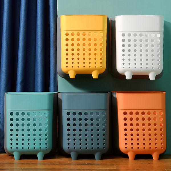 Basket Foldable Wall-Mounted Laundry for Space-Saving and Ventilated