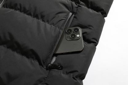 Heated Unisex Jacket with Adjustable Heat and Water-Repellent Material