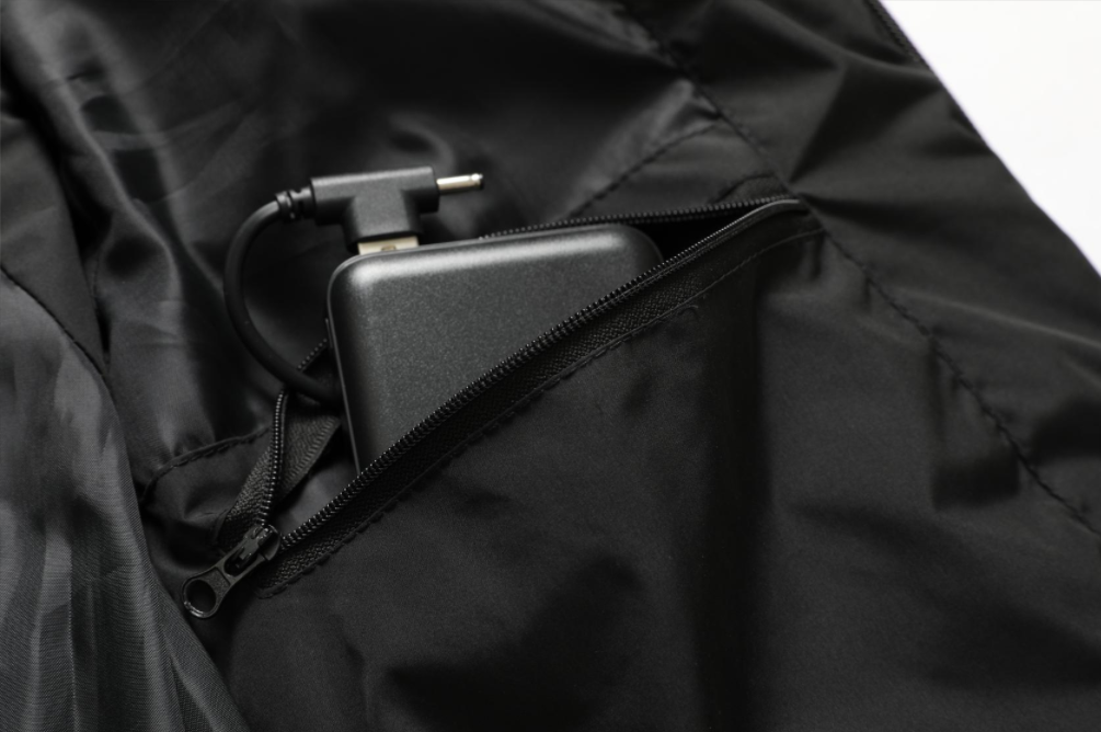 Heated Unisex Jacket with Adjustable Heat and Water-Repellent Material