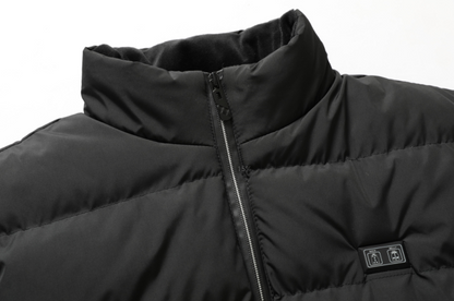 Heated Unisex Jacket with Adjustable Heat and Water-Repellent Material