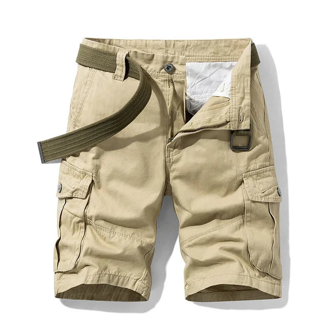 Men's Cargo Shorts with Multiple Pockets and Comfortable Fit