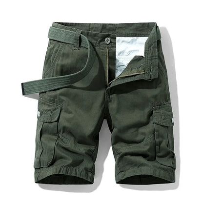 Men's Cargo Shorts with Multiple Pockets and Comfortable Fit