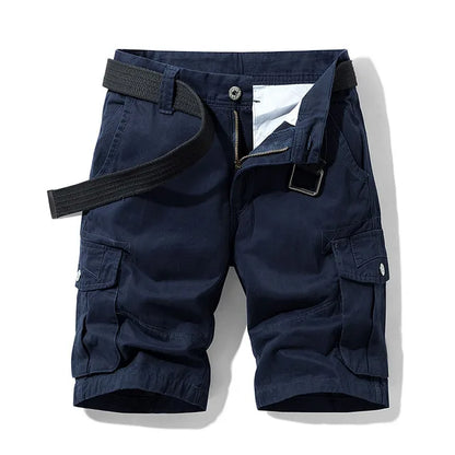 Men's Cargo Shorts with Multiple Pockets and Comfortable Fit