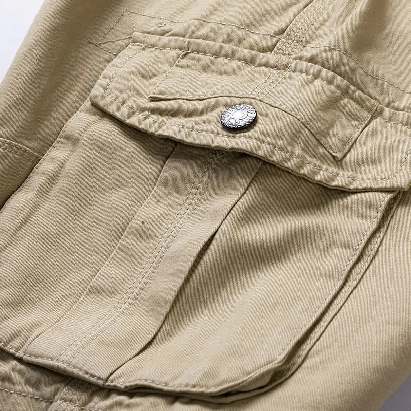 Men's Cargo Shorts with Multiple Pockets and Comfortable Fit