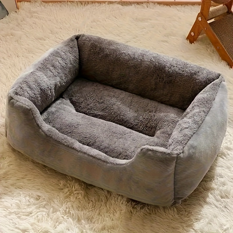 Dog with Soft Cat and Bed for Small Pets with Comfortable Plush Edge