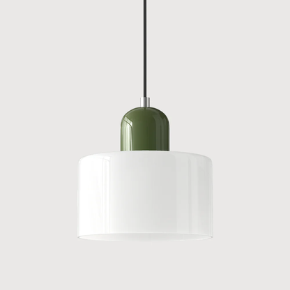 Glass with Retro Pendant Lamp with Shade and Adjustable Cord for a Warm Atmosphere