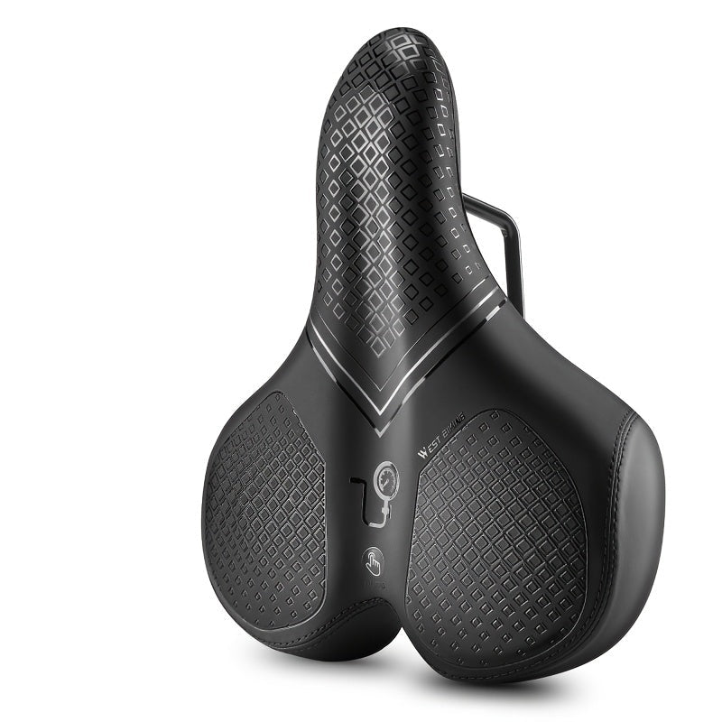 Cushion with Inflatable Bicycle Saddle with Air Design for Comfort During Long Rides
