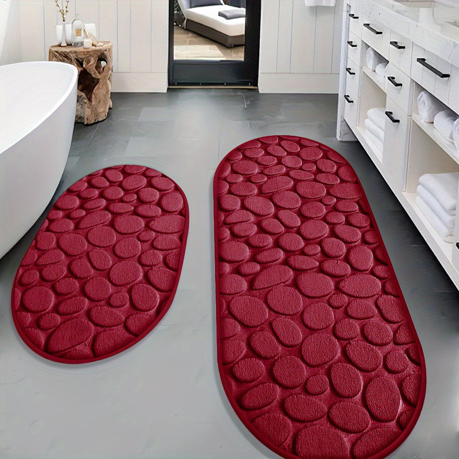 Set Anti-Slip Bath Mat for Safety and Comfort
