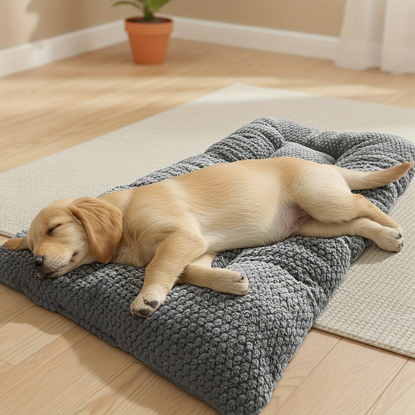 Cushion with Comfortable Dog Design for Dogs with Soft Filling and Padded Sleeping Surface