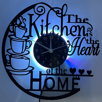 Clock Charming Kitchen Wall for a Cozy Atmosphere