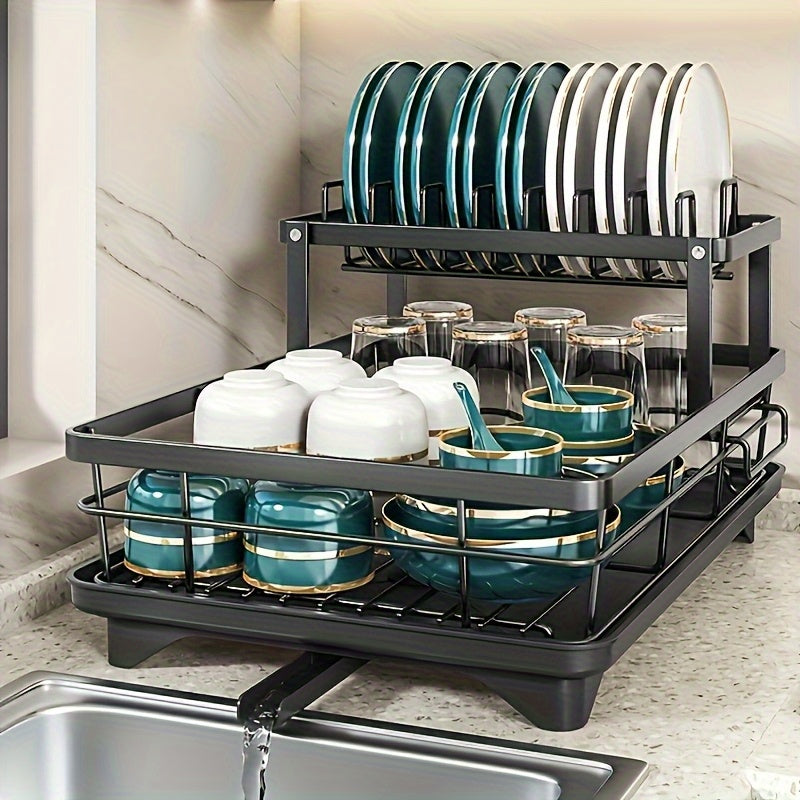 Rack with Steelflow Draining 2 Layers for Spacious, Practical and Durable