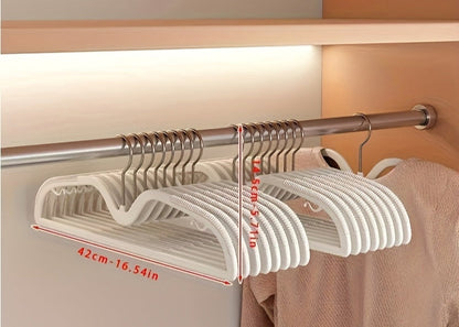 Clothes Hanger for Space-Saving Short Neck Non-Slip Rotating Hook 40 Pcs