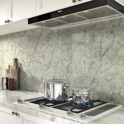 Self-Adhesive Marble Effect Vinyl Wallpaper for Kitchen and Bathroom