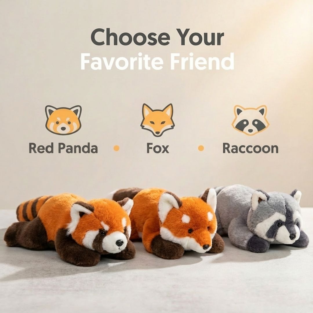 Soft Animal Cuddle Toy with Long Shape for Comfort and Relaxation