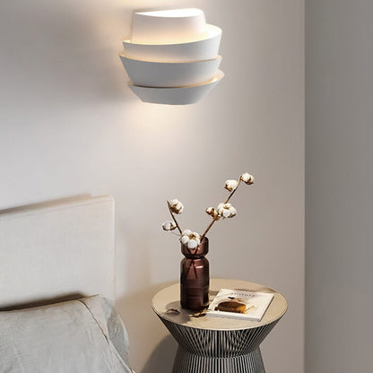 Wall Lamp with Scandinavian Double Light Points Made of Iron