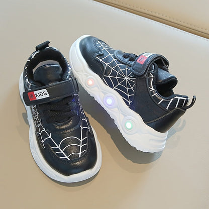 Sneakers Spider-Net LED for Adventurous Kids