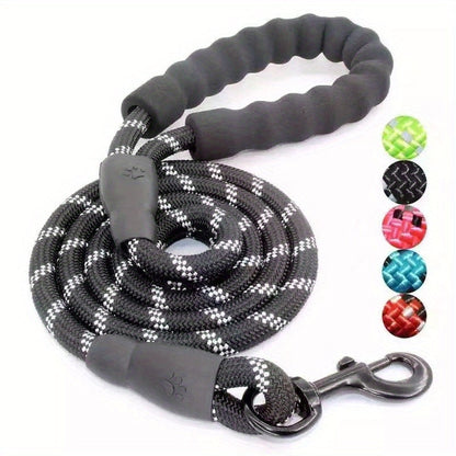 Dog with Reinforced Reflective Leash with Padded Handle for Durable and Safe for Strong Dogs
