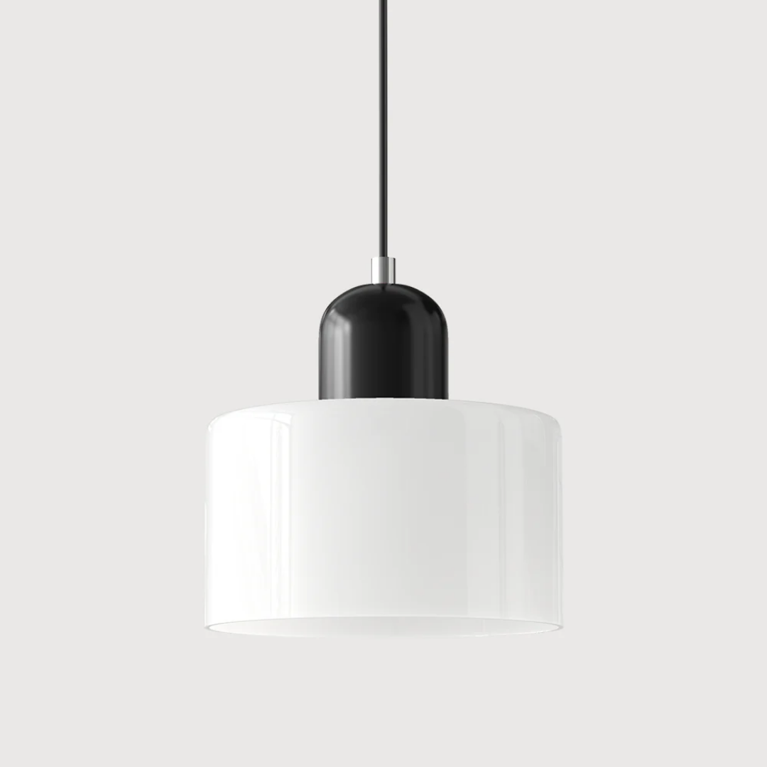 Glass with Retro Pendant Lamp with Shade and Adjustable Cord for a Warm Atmosphere