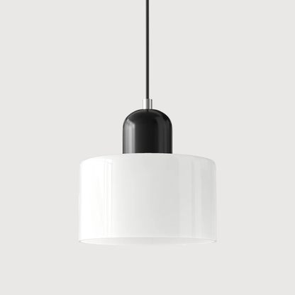 Glass with Retro Pendant Lamp with Shade and Adjustable Cord for a Warm Atmosphere
