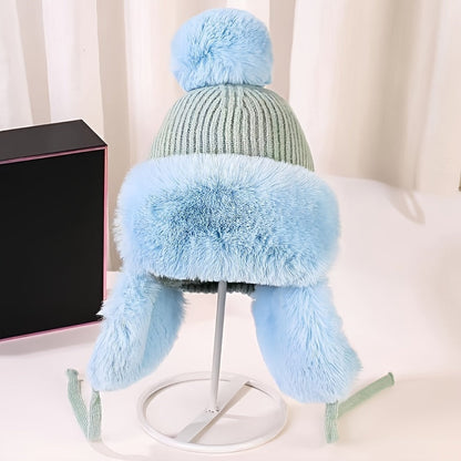 Warm Bomber Hat with Ear Flaps for Cold Winter Days