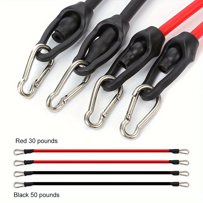 Set with Push-Up Plank Handles, Resistance Bands, and Accessories for Ideal for Chest and Abs