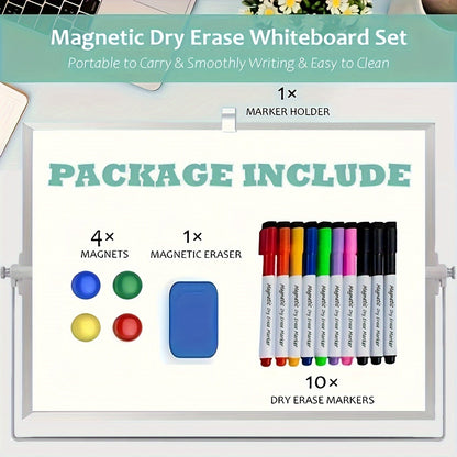 Magniboard Magnetic Whiteboard for Portable and Double-Sided with Stand