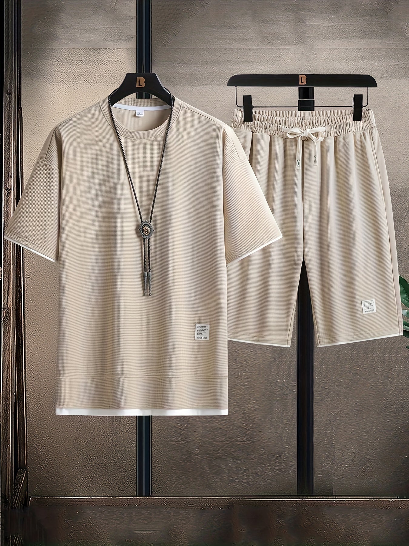 Set in Waffle Fabric for Comfortable and Breathable