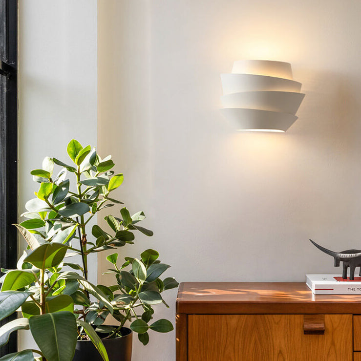Wall Lamp with Scandinavian Double Light Points Made of Iron