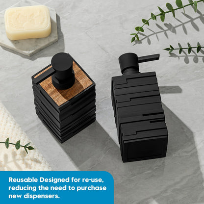 Soap Dispenser Modern Square Plastic for Minimalist and Practical