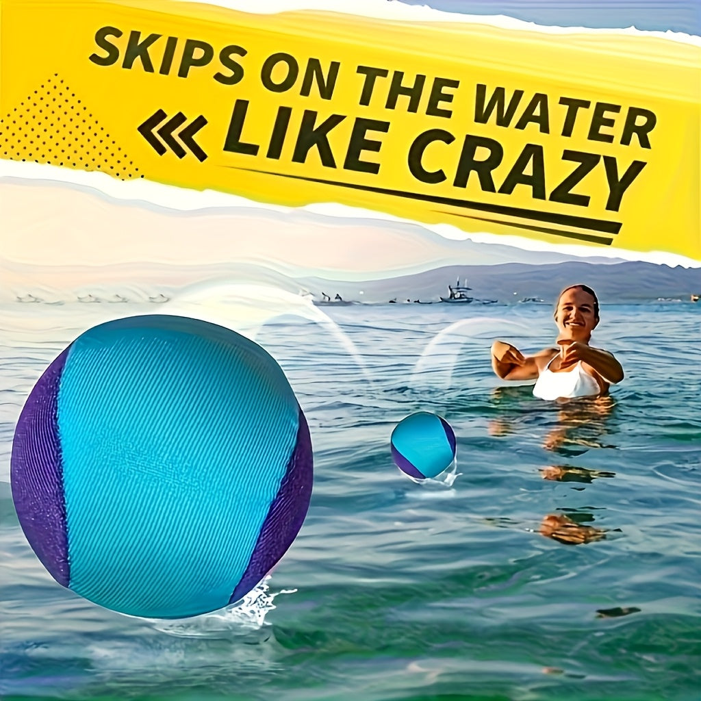 Water Skip Ball for Pool and Beach with Bouncing Silicone Design