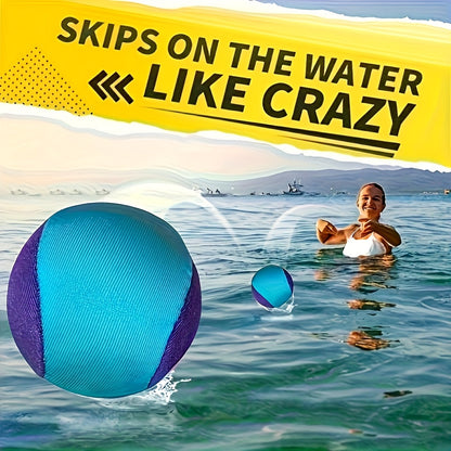 Water Skip Ball for Pool and Beach with Bouncing Silicone Design