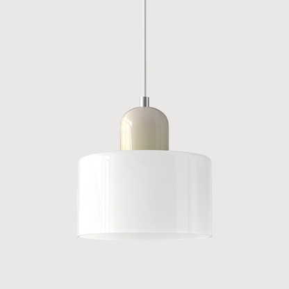 Glass with Retro Pendant Lamp with Shade and Adjustable Cord for a Warm Atmosphere