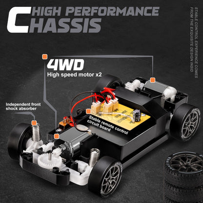 Ultimate Drift Racer 1:24 for RC Car with Illuminated Wheels