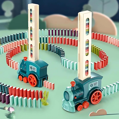 Automatic Domino Train for Playful and Educational