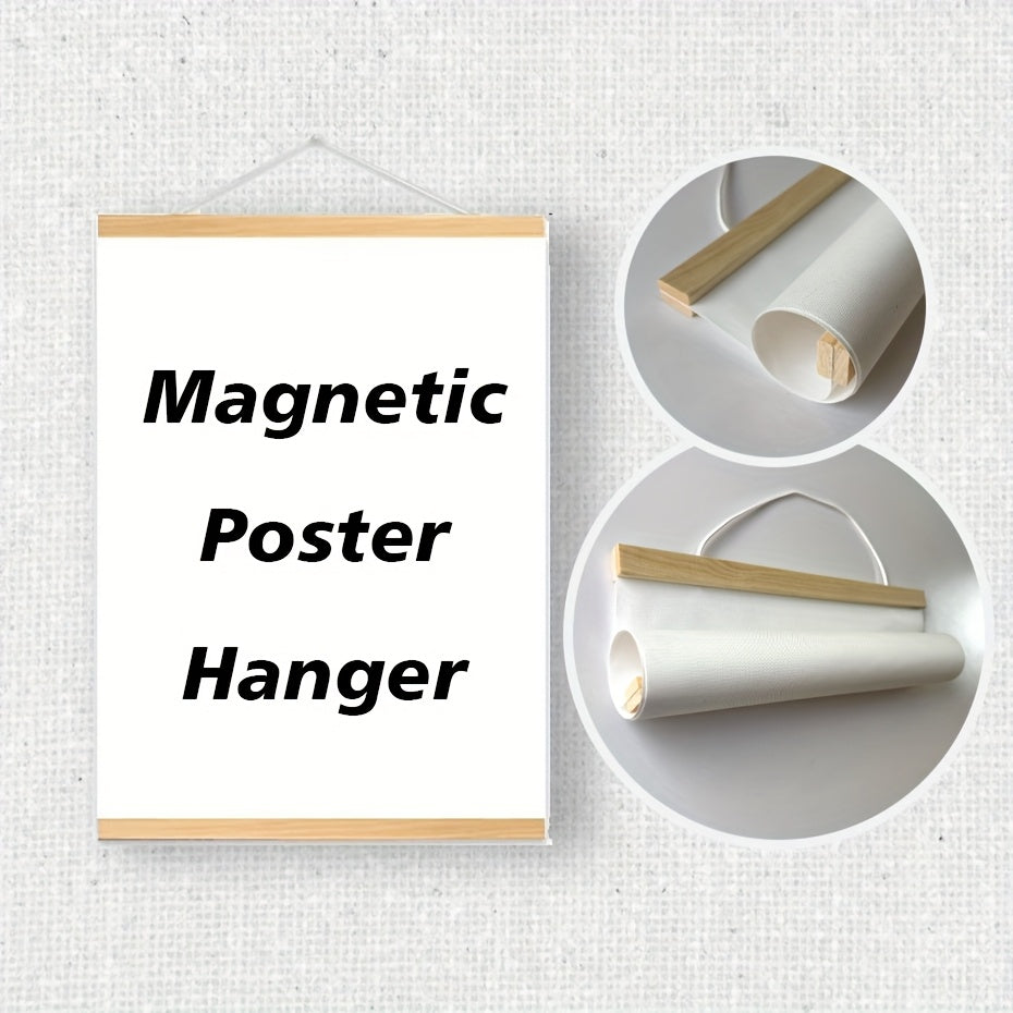 Magnetic Wooden Poster Hanger for Simple and Stylish Wall Decoration