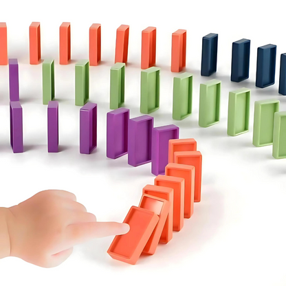 Automatic Domino Train for Playful and Educational