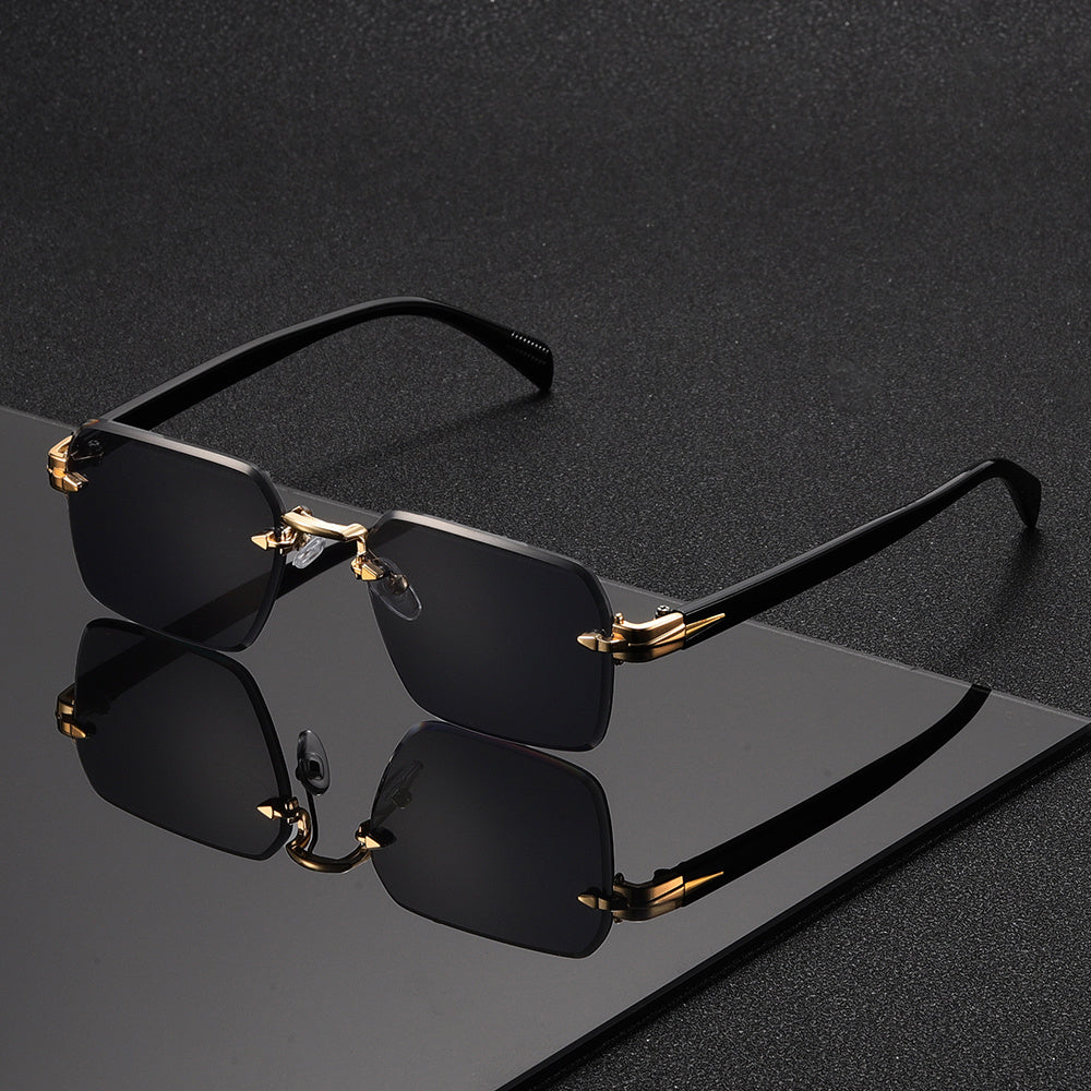 Glasses with Rimless Square Design for Men for Elegance and Comfort in One