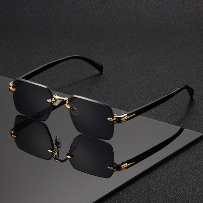 Glasses with Rimless Square Design for Men for Elegance and Comfort in One