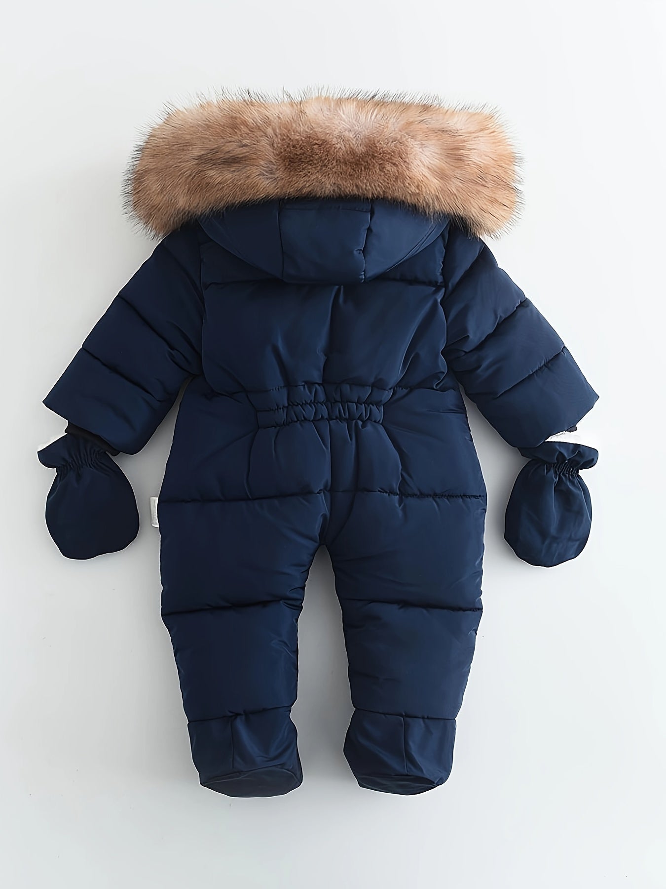 Frosty Baby Romper for Luxe Winter Jumpsuit with Hood for the Colder Months