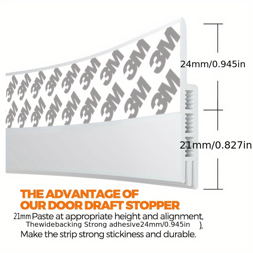 Draft Stopper for Door for Silicone Door Sweep with Strong Adhesive and Sound Insulation