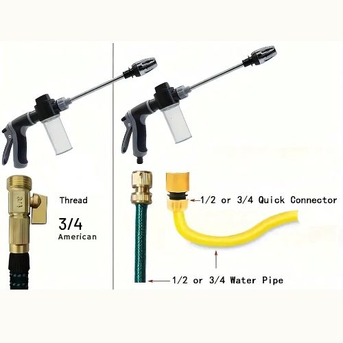 High-Pressure Cleaner for Car Washing, Garden Cleaning and Patio Maintenance