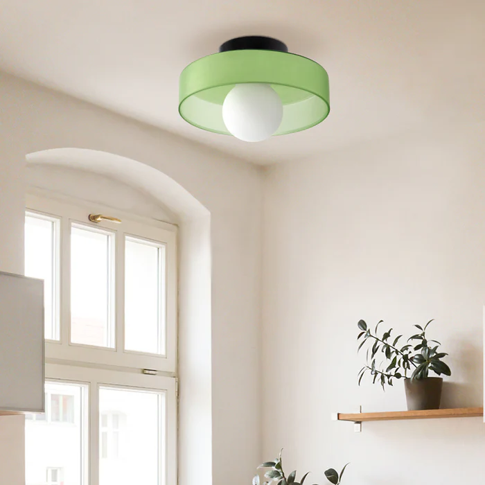 Glass with Modern Round Ceiling Lamp with Elegant and Timeless Design